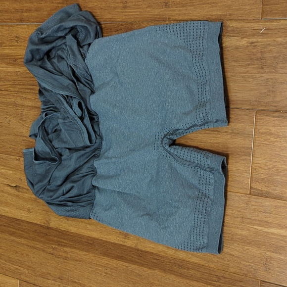 Gymshark Vital Seamless 2.0 Gray 2 in 1 Activewear Workout Shorts - Picture 12 of 13